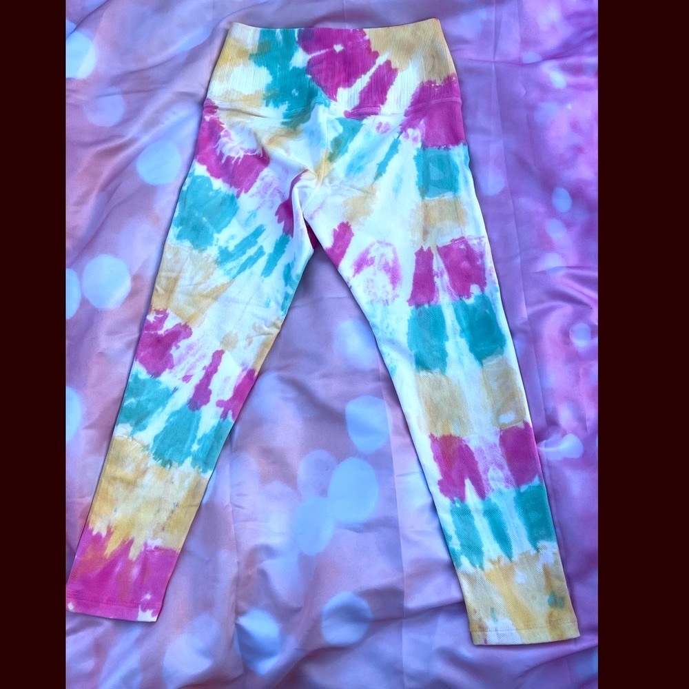 Avocado Leggings Tie Dye Yoga Pants